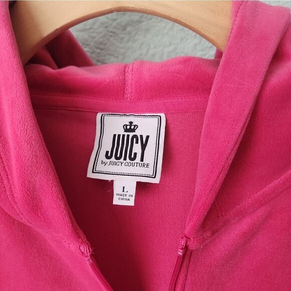 Juicy Couture jumpsuit hoddied velour side pockets - Picture 5 of 15